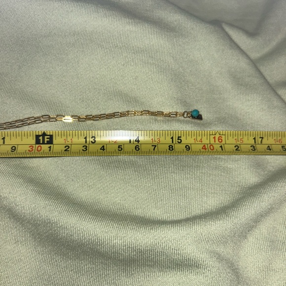 MINU Jewels Mediterranean Inspired Jewelry- Turquoise/Gold Pendant Necklace - Picture 4 of 5